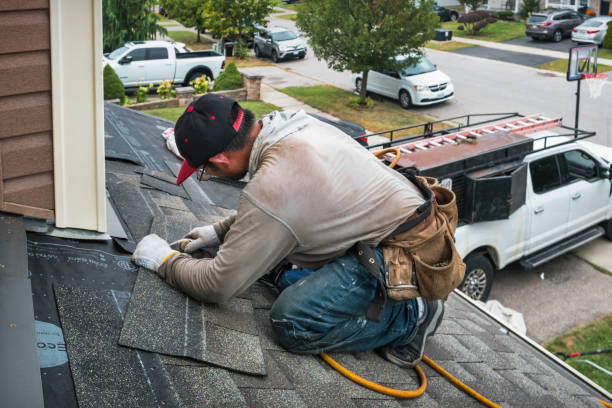 Professional Emergency Roof Repair technician working in Akron, PA
